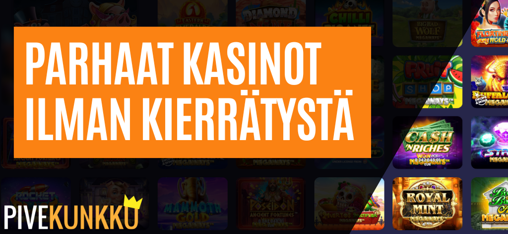 parhaat nettikasinot ilman kierrätystä